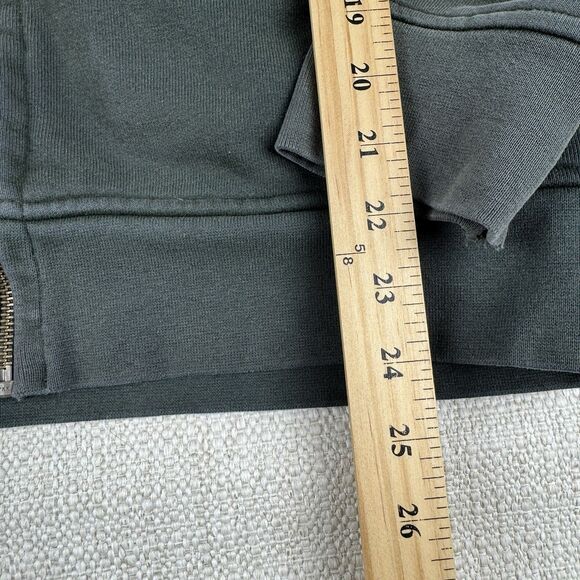 Flint and Tinder Hoodie Mens Small Green Full Zip Heavyweight Cotton Fleece USA - Picture 15 of 16